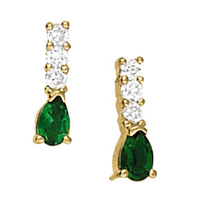 EARRINGS COLOR PEAR Complete per 1/2 pair.