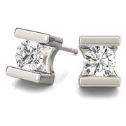 EARRINGS SINGLE STONE Complete per 1/2 pair.