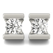 EARRINGS SINGLE STONE Complete per 1/2 pair.