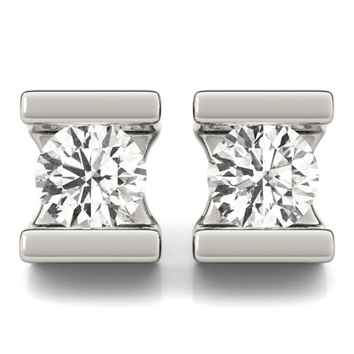 EARRINGS SINGLE STONE Complete per 1/2 pair.