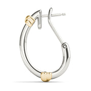 EARRINGS HOOP EARRINGS J-HOOPS Complete per 1/2 pair.