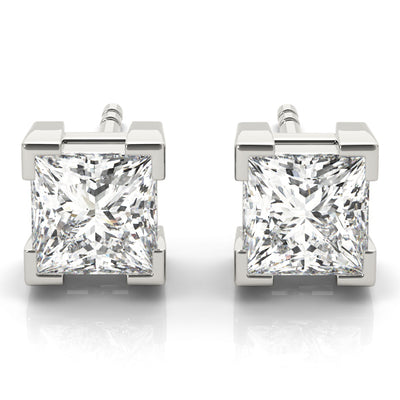 EARRINGS SINGLE STONE Complete per 1/2 pair.