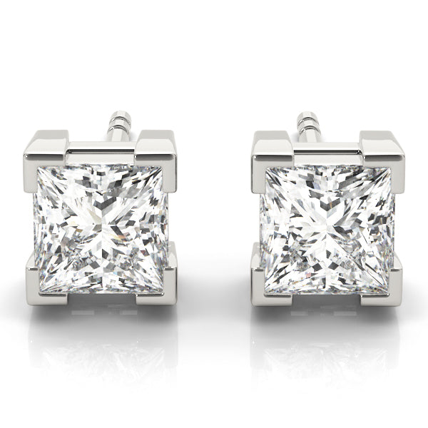 EARRINGS SINGLE STONE Complete per 1/2 pair.