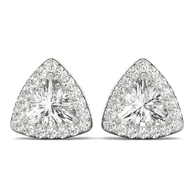 1/5 Ct tw semi-mount trillion serie Complete per 1/2 pair.