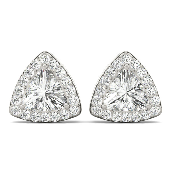 1/5 Ct tw semi-mount trillion serie Complete per 1/2 pair.