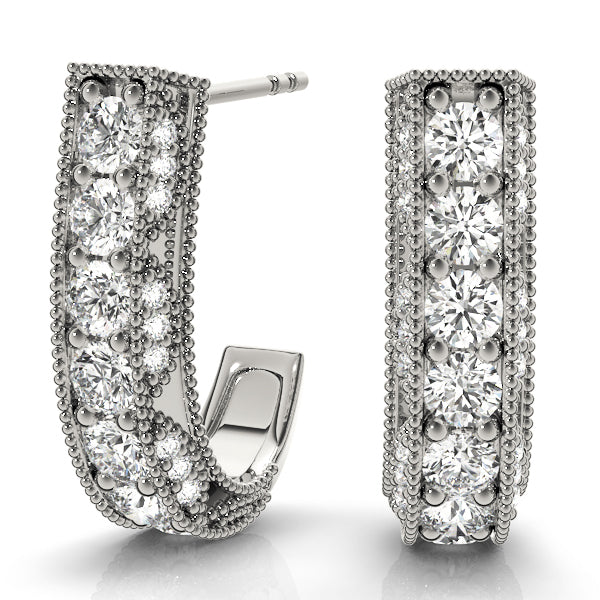 EARRINGS HOOP EARRINGS J-HOOPS