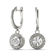 EARRINGS SINGLE STONE Complete per 1/2 pair.
