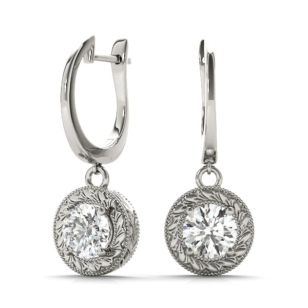 EARRINGS SINGLE STONE Complete per 1/2 pair.