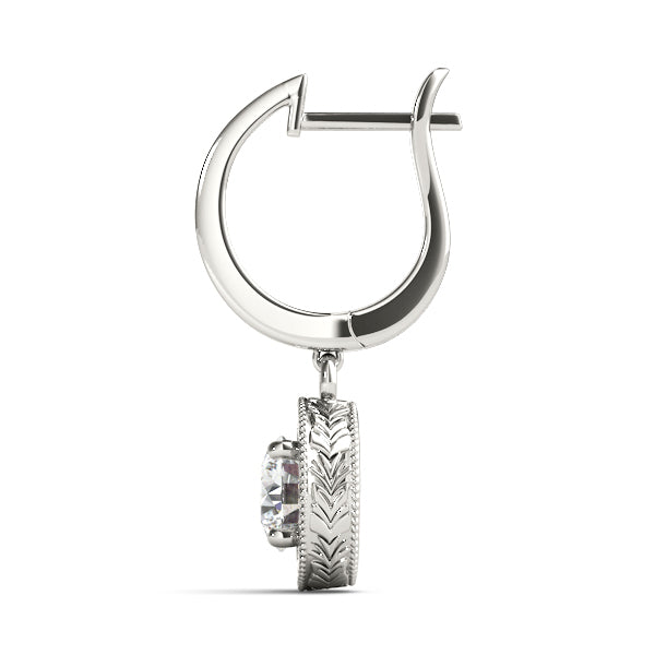 EARRINGS SINGLE STONE Complete per 1/2 pair.