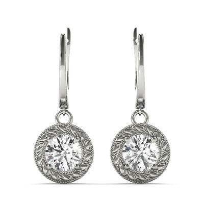EARRINGS SINGLE STONE Complete per 1/2 pair.
