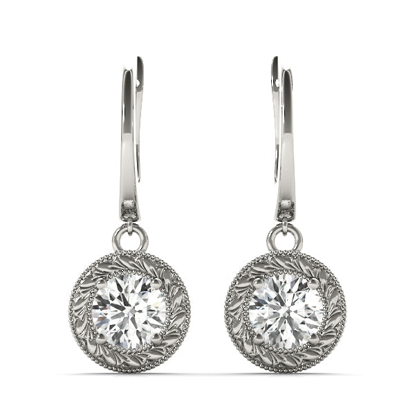 EARRINGS SINGLE STONE Complete per 1/2 pair.