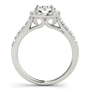 CUSHION HALO ENGAGEMENT RING