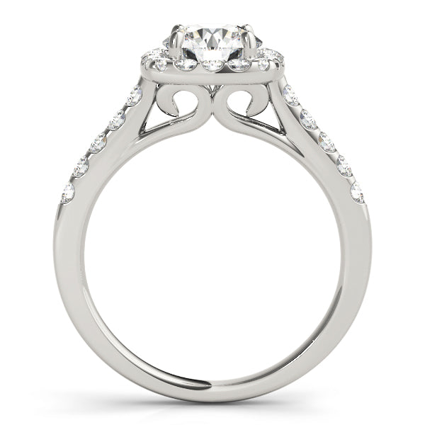 CUSHION HALO ENGAGEMENT RING