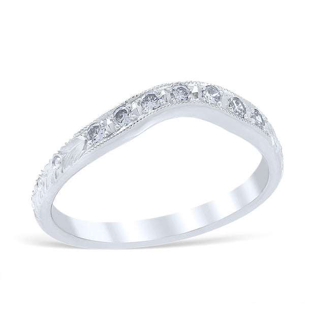 Florin Leaf Wedding Ring