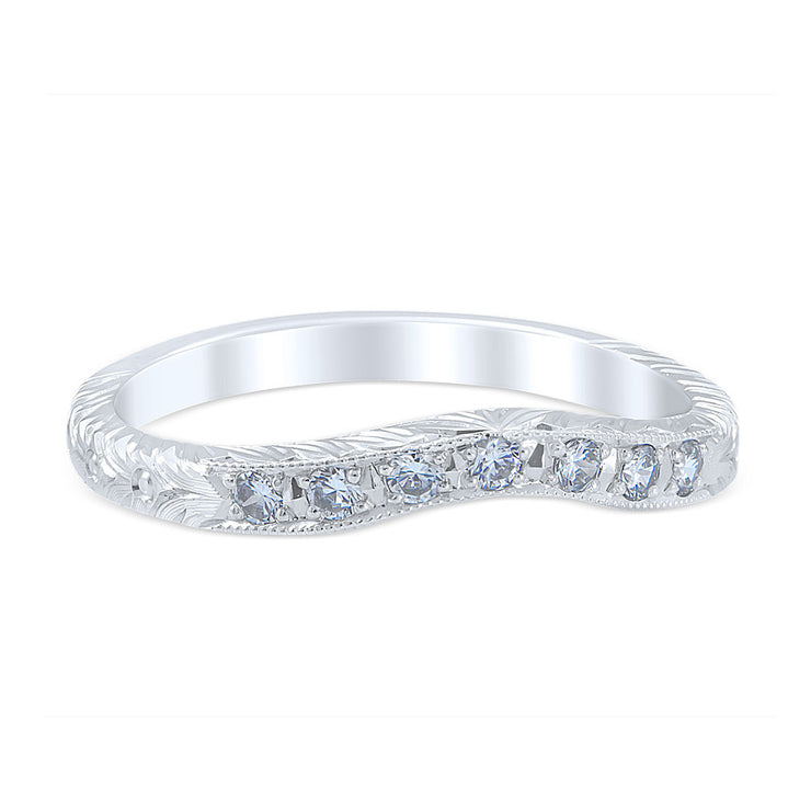 Florin Leaf Wedding Ring