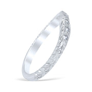 Florin Leaf Wedding Ring