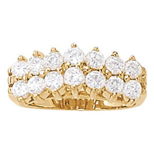 DIAMOND FASHION PYRAMID RINGS ** 80129