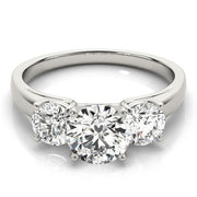ENGAGEMENT RINGS 3 STONE ROUND