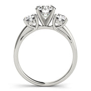 ENGAGEMENT RINGS 3 STONE ROUND