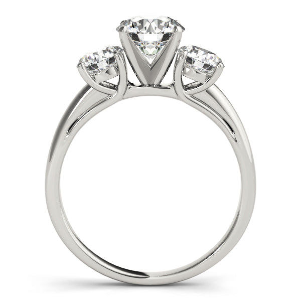 ENGAGEMENT RINGS 3 STONE ROUND