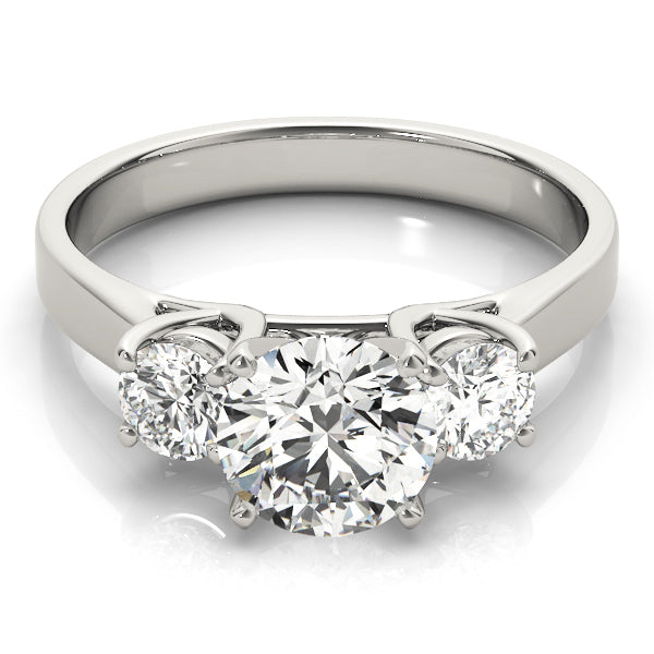 ENGAGEMENT RINGS 3 STONE ROUND