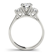 ENGAGEMENT RINGS 3 STONE ROUND