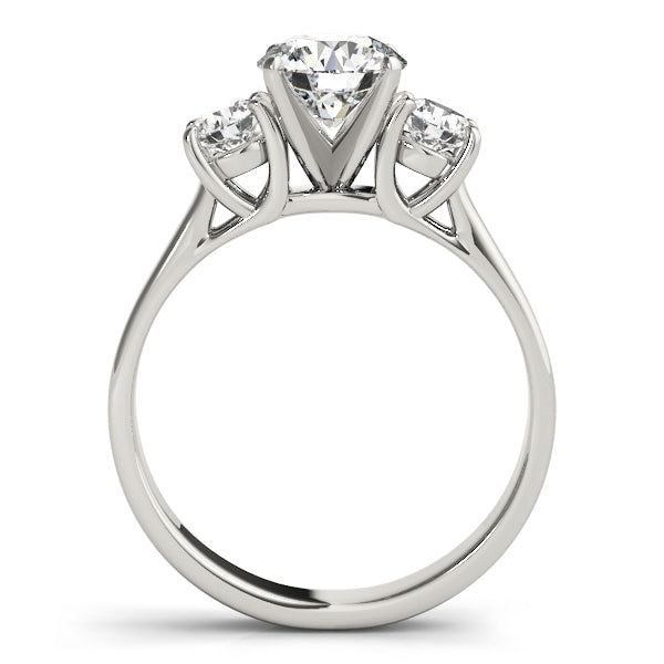 ENGAGEMENT RINGS 3 STONE ROUND