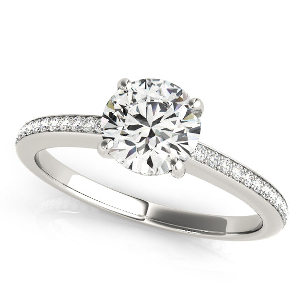 ENGAGEMENT RINGS SINGLE ROW PRONG SET