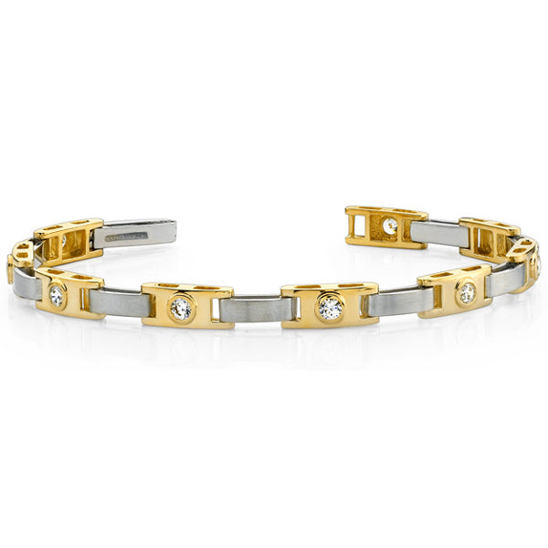 Yellow & White Gold Diamond Bracelet