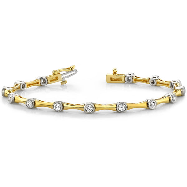 Yellow & White Gold Diamond Bracelet