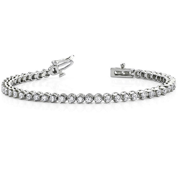 Three Prong Tennis Bracelet