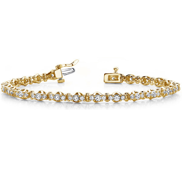 Three Stone Diamond Bracelet