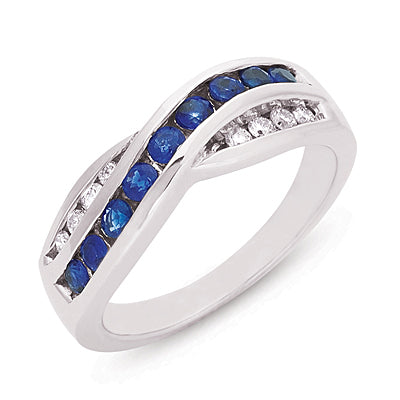 Sapphire & Diamond Ring