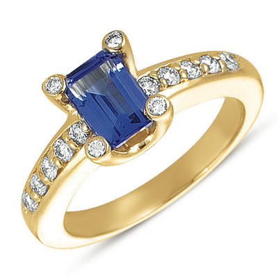 Tanzanite./diamond Ring