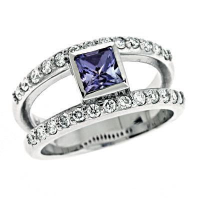 Tanzanite & Diamond Ring