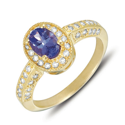 Tanzanite & Diamond Ring