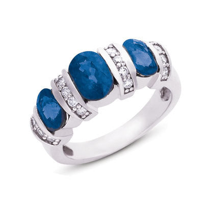 Sapphire & Diamond Ring