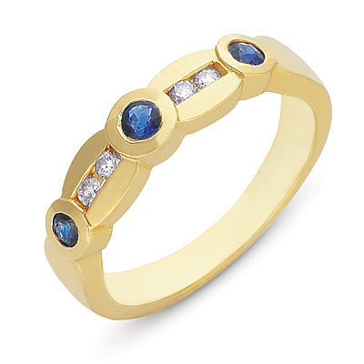 Sapphire./diamond Ring