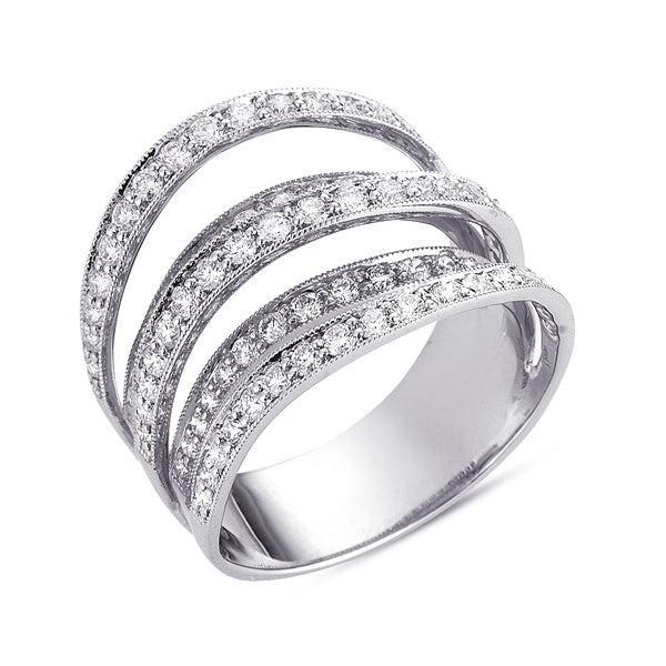 White Gold Pave Ring