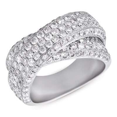 White Gold Diamond Pave Band