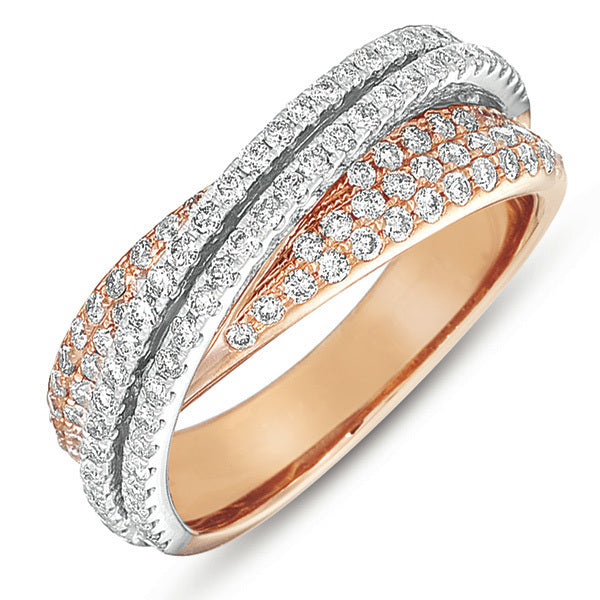 Rose & White Gold Fashion Diamond Ring