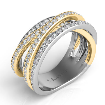 White & Yellow Gold Fashion Ring