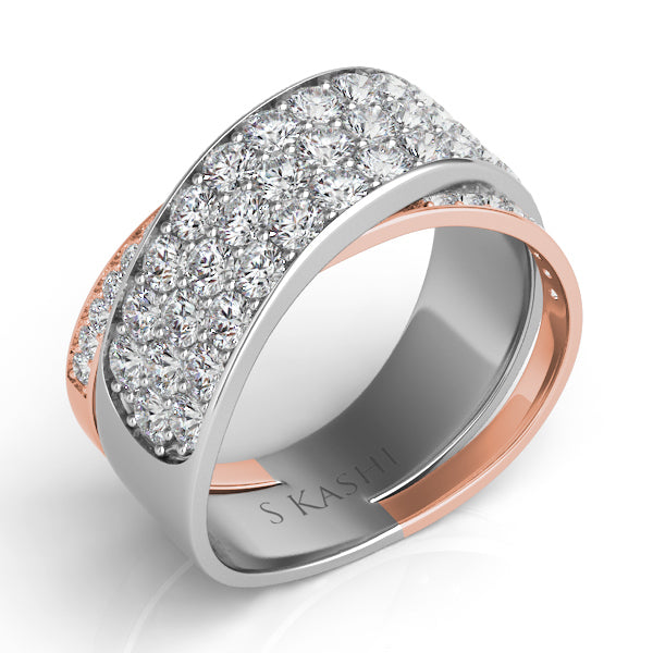 Rose & White Gold Fashion Ring