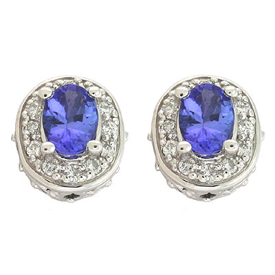 Tanzanite & Diamond Earring