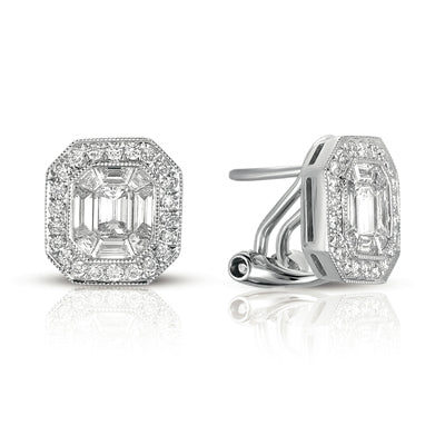 White Gold Diamond Earring