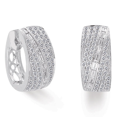 White Gold Diamond Earring