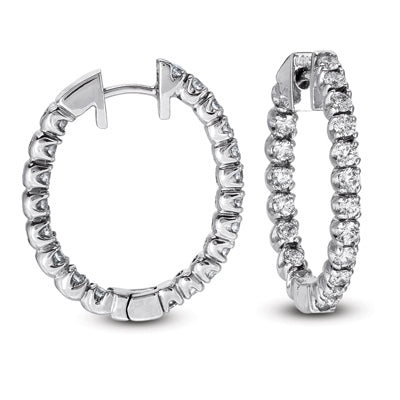 Diamond Hoop Earring