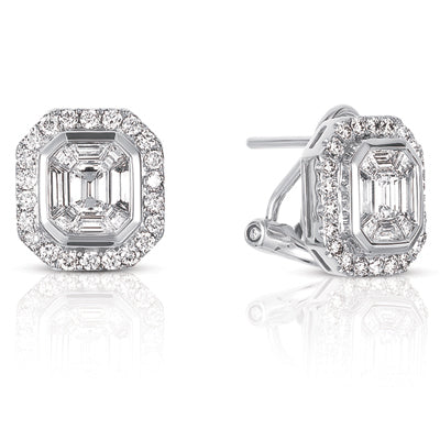 White Gold Diamond Earring