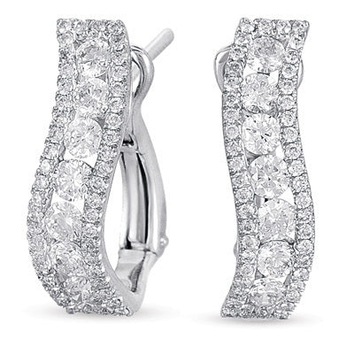 White Gold Diamond Earring