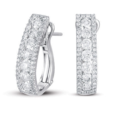 White Gold Diamond Earring